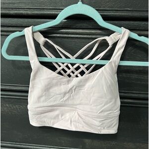 Lululemon strawberry milkshake free to be longline sports bra